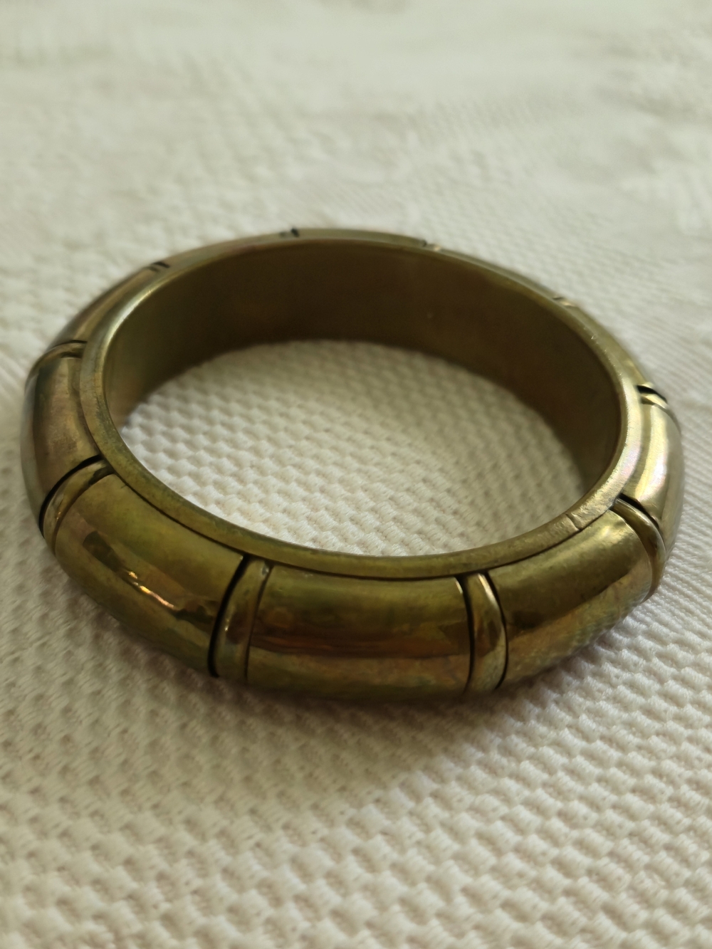 Vintage Gold-Tone Segment Bangle Bracelet Bohemian Western Style Jewlery